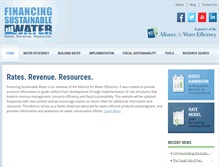 Tablet Screenshot of financingsustainablewater.org